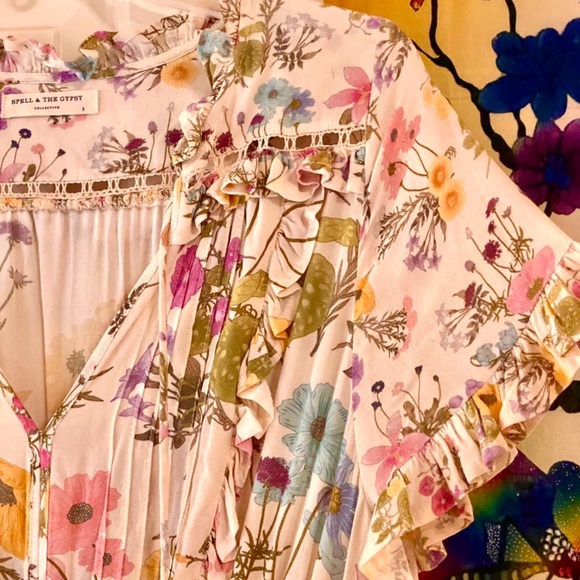 ๐บ๐HP๐๐บ NWOT Spell & The Gypsy Wild Bloom Playdress - Picture 8 of 16